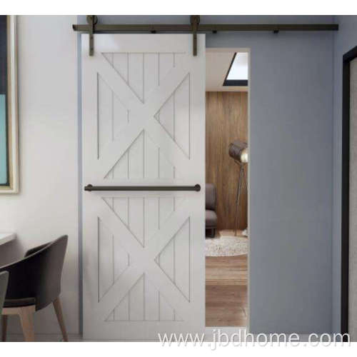 Interior barn door aluminum double sliding